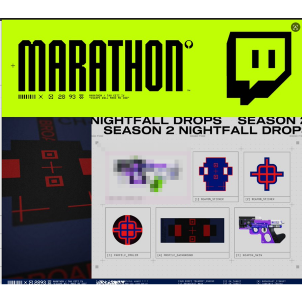 Marathon 5/5 Сезон 2 «Сумерки» — Передача движка Magnum Twitch Drop