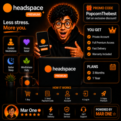 🧘 HEADSPACE PREMIUM | 1–12 МЕСЯЦЕВ | ЛИЧНЫЙ АККАУНТ | БЫСТРАЯ АКТИВАЦИЯ | MAR ONE ⭐