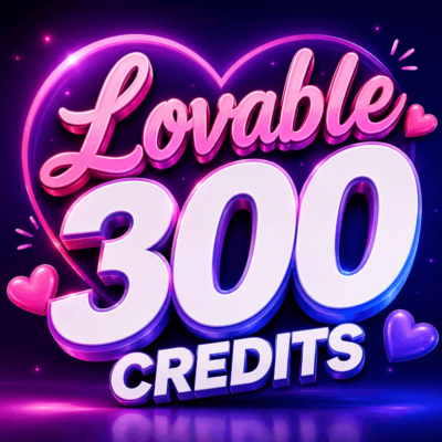 Премиум-подписка Lovable — 300 кредитов в комплекте | Доступ на целый год