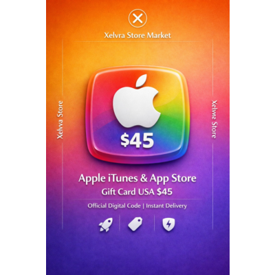 🍎 Apple Gift Card $45 США — Официальный Цифровой Код | Моментальная Доставка ⚡