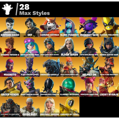 Мгновенный доступ • FN (все платформы) • 83 skins • Mysterio • 800 VB • Полный доступ