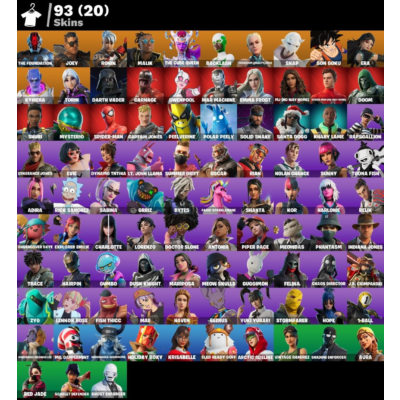 Мгновенный доступ • FN (все платформы) • 93 skins • The Foundation • Полный доступ