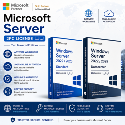 Windows Server Standard & Datacenter | Лицензия на 2ПК | Активация по всему миру