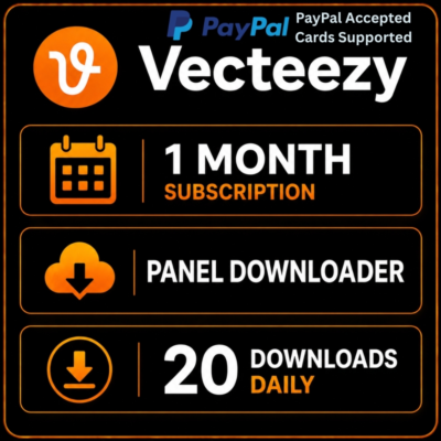 Панель загрузки Vecteezy – доступ на 1 месяц – 20 загрузок в день – авто