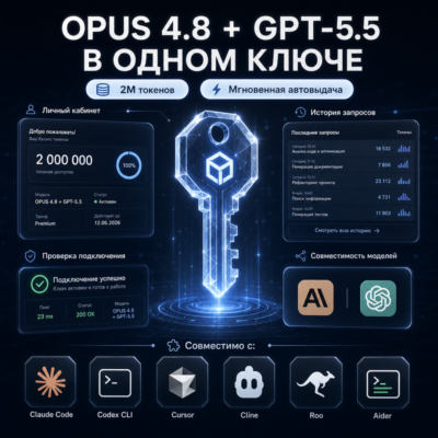 Fable 5 + GPT 5.6 в одном API-ключе 2M токенов