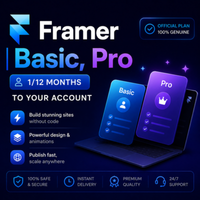 Framer Basic & Pro | 1–12 месяцев | Полное право собственности и безопасный доступ