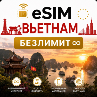 eSim Вьетнам → еСим карта с БЕЗЛИМИТОМ