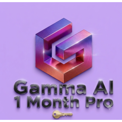 Ежемесячная подписка Gamma Pro — личный аккаунт (глобальный)