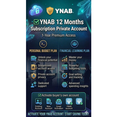 Подписка YNAB на 1 год — личный аккаунт (глобальный)