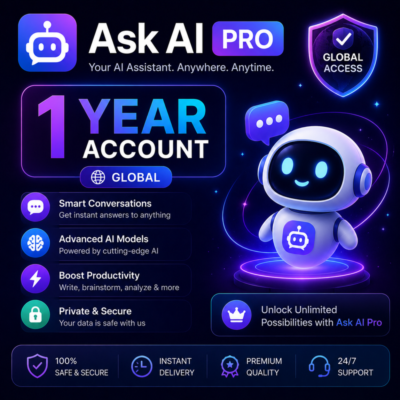 Ask AI Pro — годовой аккаунт (глобальный) 🤖
