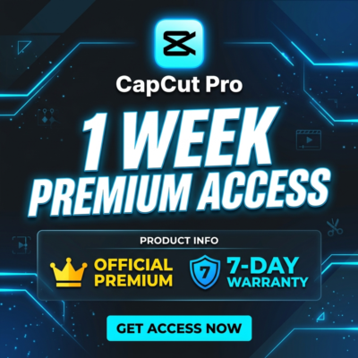 CapCut Pro | Недельная подписка | Официальная премиум подписка | Приватный аккаунт