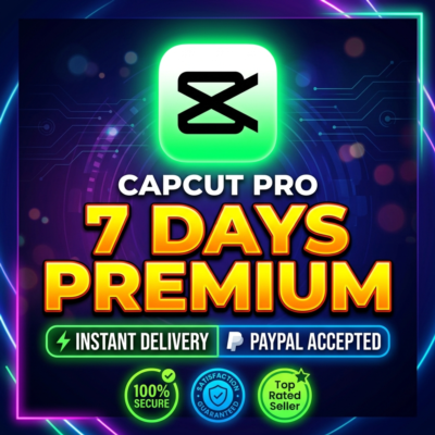 CapCut Pro | 7 дней | Приватный аккаунт | Мгновенная доставка | Оплата через PayPal