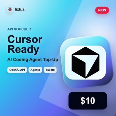 Cursor API ваучер $10 | Пополнение для AI Coding Agent | lizh.ai