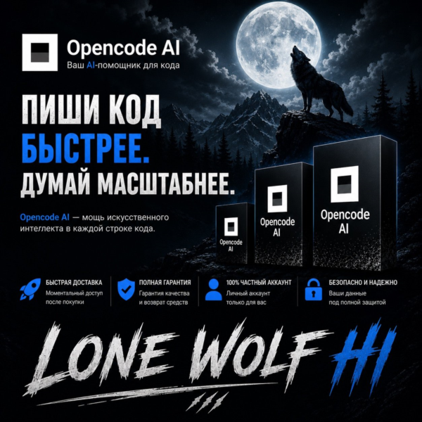 OPENCODE AI | Opencode.ai | Подписка на 1 месяц. ДЕШЕВО, БЫСТРО И КОНФИДЕНЦИАЛЬНО.