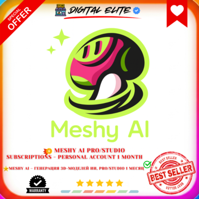 Подписка Meshy AI Pro/Studio — личный аккаунт, 1 месяц