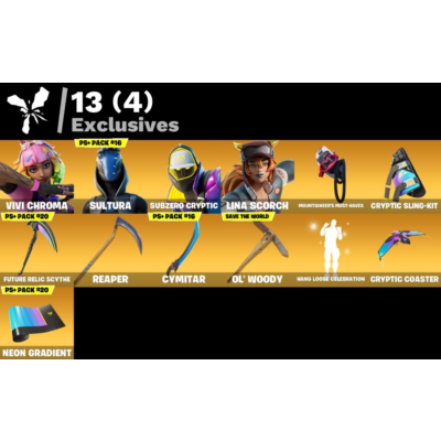 Мгновенный доступ • FN (все платформы) • 134 skins • Renegade Raider • Полный доступ