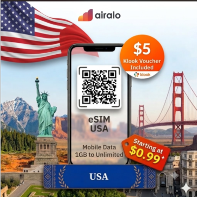 eSIM ДЛЯ США | от 1 ГБ до безлимитного | ПРЕМИАЛЬНЫЕ ДАННЫЕ AIRALO