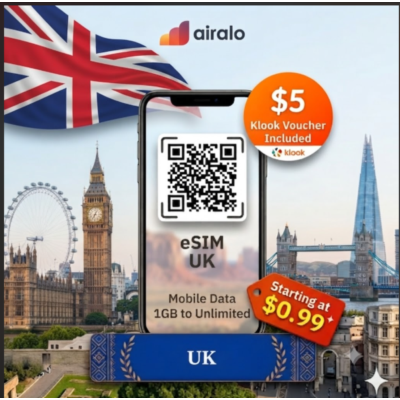 eSIM: Великобритания — Европа | Премиальный интернет от AIRALO/SAILY
