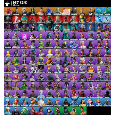 Мгновенный доступ • FN (все платформы) • 167 skins • Valeria• 2200 VB • Полный доступ