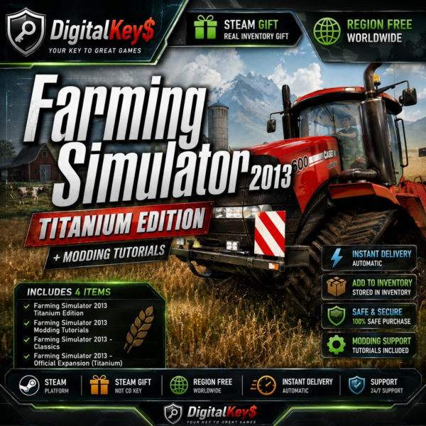 Farming Simulator 2013 Titanium Edition + Modding Tutorials ПК Steam Gift