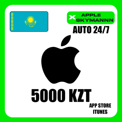 Apple iTunes 5000 KZT КАЗАХСТАН ПОДАРОЧНАЯ КАРТА 24/7
