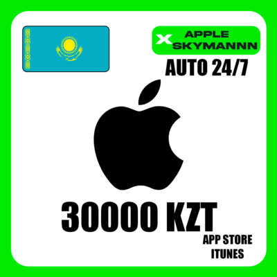 Apple iTunes 30000 KZT КАЗАХСТАН ПОДАРОЧНАЯ КАРТА 24/7