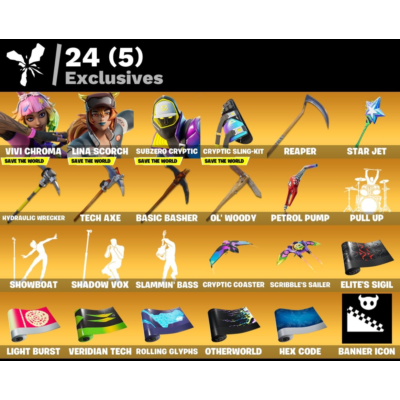 Мгновенный доступ • FN (все платформы) • 227 skins • 1400 VB • Полный доступ