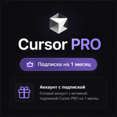 Cursor PRO - Аккаунт с подпиской на 30 дней