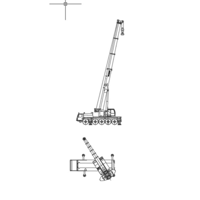 Динамически изменяемый блок стрелового крана Liebherr LTM 1100-5.1