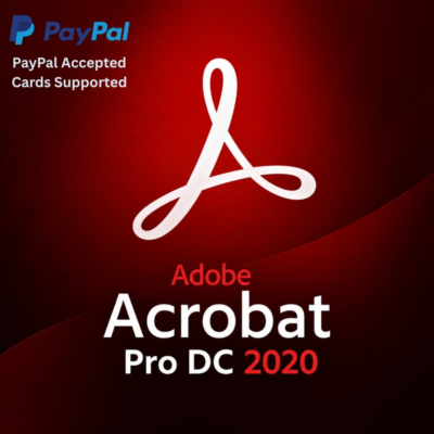 Adobe Acrobat Pro DC 2020 | Редактор PDF для Windows | Разовая покупка