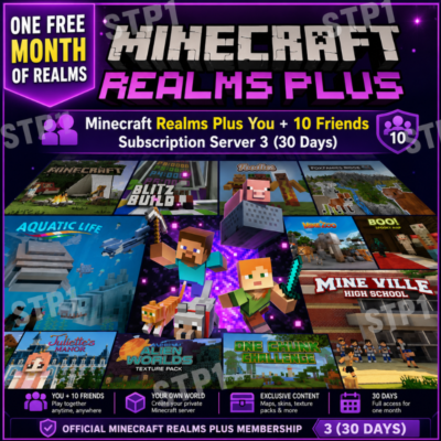 Minecraft Realms Plus Bedrock — ключ на 1 месяц / 30 дней подписки