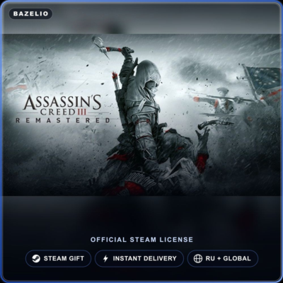 Assassin´s Creed® III Remastered (Steam Gift) · РФ и весь мир · Автодоставка 24/7