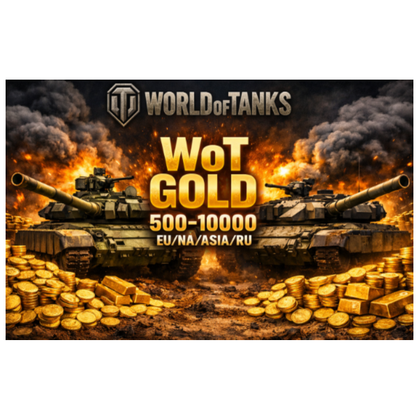 World of Tanks Золото WoT (PC) EU/NA/ASIA/RU серверы 500-15000 GOLD