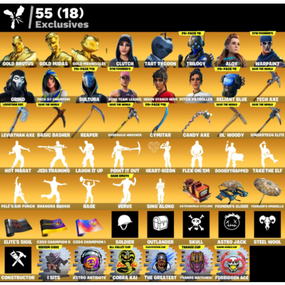 Мгновенный доступ • FN (все платформы) • 302 skins • OG STW • 1450 VB• Полный доступ