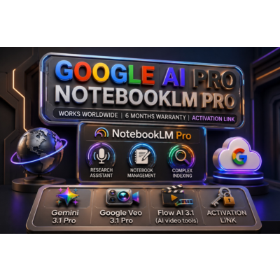 NotebookLM Pro Plan Subscription 6 Months Guarantee (Russia & Worldwide)