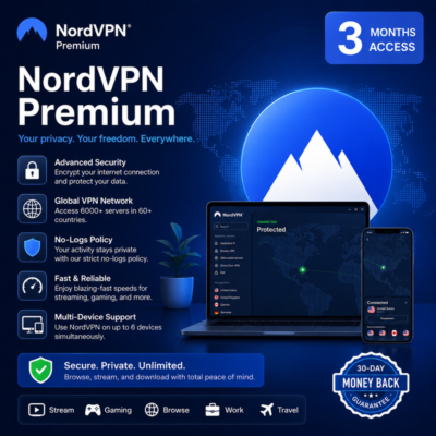 NordVPN Premium – Быстрый, безопасный и неограниченный доступ на 3 месяца ⚡АВТОДОСТАВ