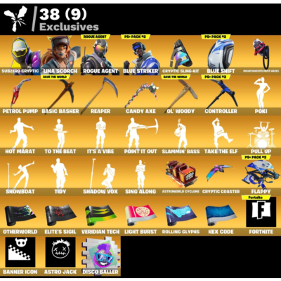 Мгновенный доступ • FN (все платформы) • 241 skins • 300 VB• Полный доступ