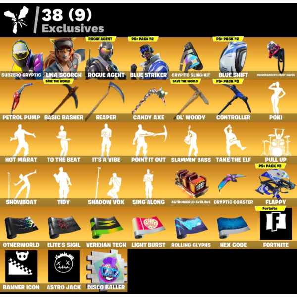 Мгновенный доступ • FN (все платформы) • 241 skins • 300 VB• Полный доступ