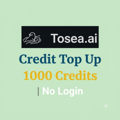 Tosea.ai Пополнение Баланса 1000 Кредитов | Без входа