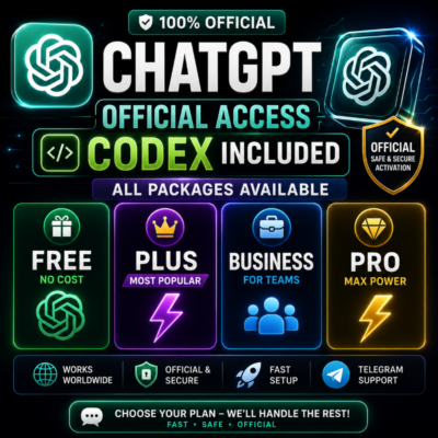 🔥 ChatGPT PLUS | GPT-5 | Codex | Официальная активация | Готовый аккаунт | Продление