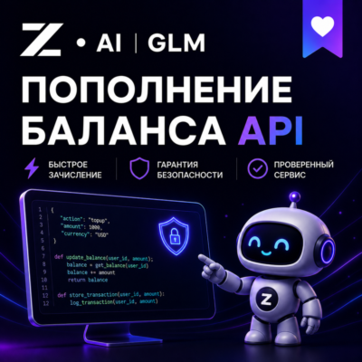 GLM | Z.ai | Пополнение баланса API на вашем аккаунте