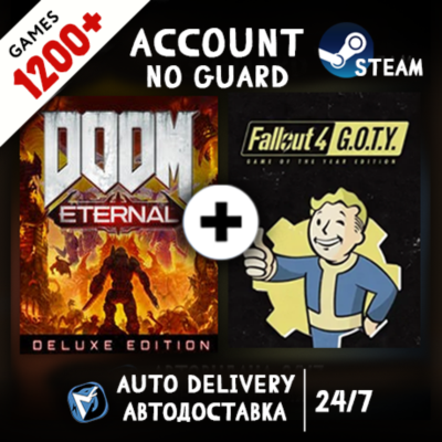 DOOM Eternal Deluxe Edition + 1200 ИГР STEAM АККАУНТ
