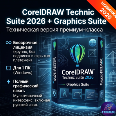 CorelDRAW 2026 Technical Suite + Graphics Suite , бессрочный ключ активации