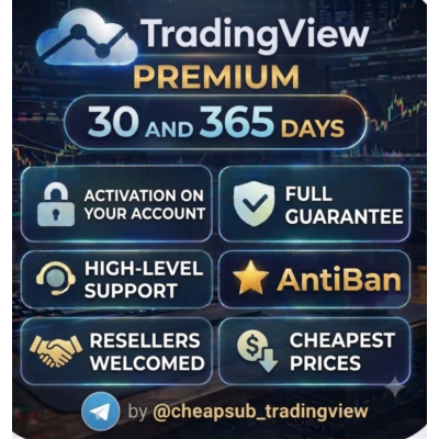 TradingView PREMIUM - НА ВАШ ЛИЧНЫЙ АККАУНТ - 1 МЕСЯЦ/ГОД - АНТИБАН - ПЛАТНАЯ ПОДПИСК