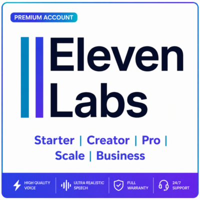 ElevenLabs Creator /Pro /Scale |100% Официальный апгрейд | ПОЛНАЯ ГАРАНТИЯ (DISABLED)