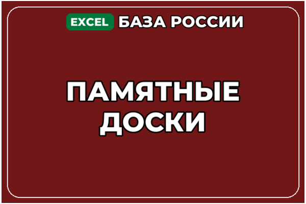 База компаний по теме Памятные доски в России