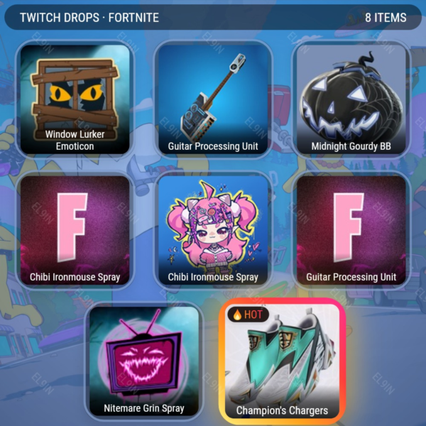 🌟Fortnite🚀Твич Дропсы🚀7 предметов + 🎁