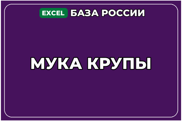 База компаний по теме Мука Крупы в России