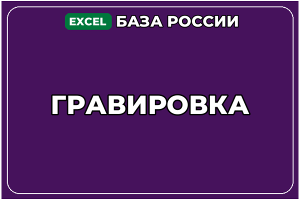 База компаний по теме Гравировка в России