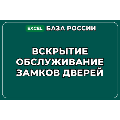 База компаний по теме Вскрытие обслуживание замков дверей в России